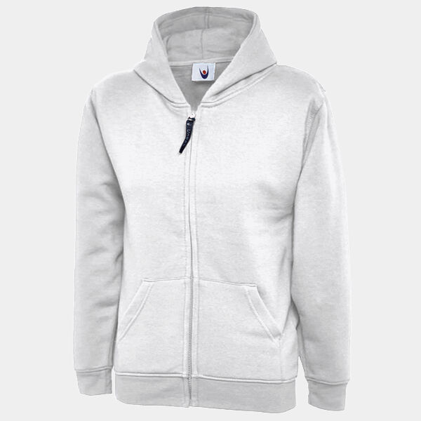Childrens Classic Full Zip Hooded Sweatshirt Thumbnail