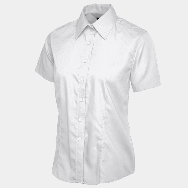 Ladies Poplin Half Sleeve Shirt Thumbnail