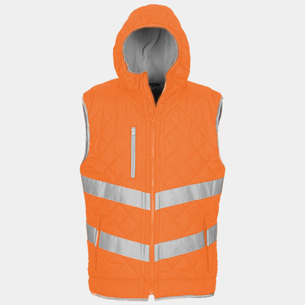 Hi-vis Kensington hooded gilet (HV007) Thumbnail