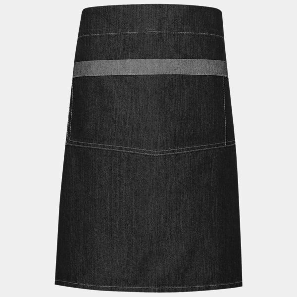 Domain contrast denim waist apron Thumbnail