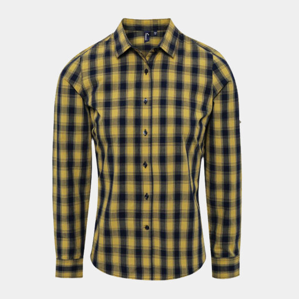 Mulligan check cotton long sleeve shirt Thumbnail