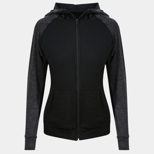 Women's cool contrast zoodie Thumbnail