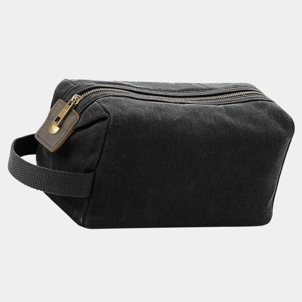 Heritage waxed canvas wash bag Thumbnail
