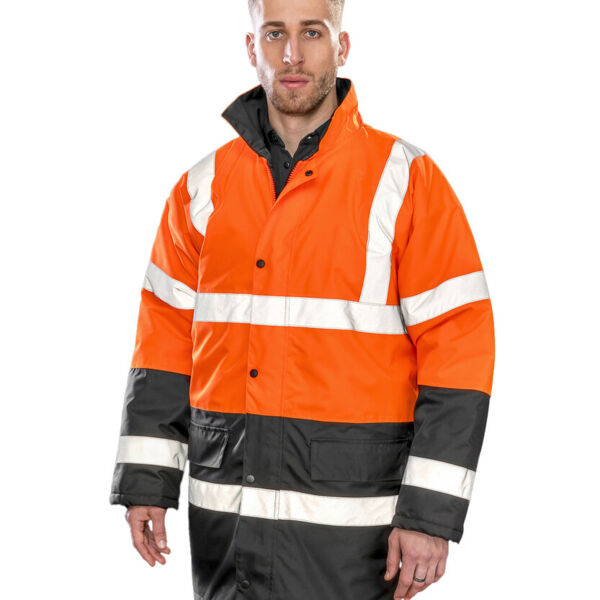 Motorway two-tone safety coat Thumbnail