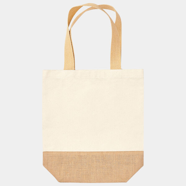 Jute base canvas shopper Thumbnail